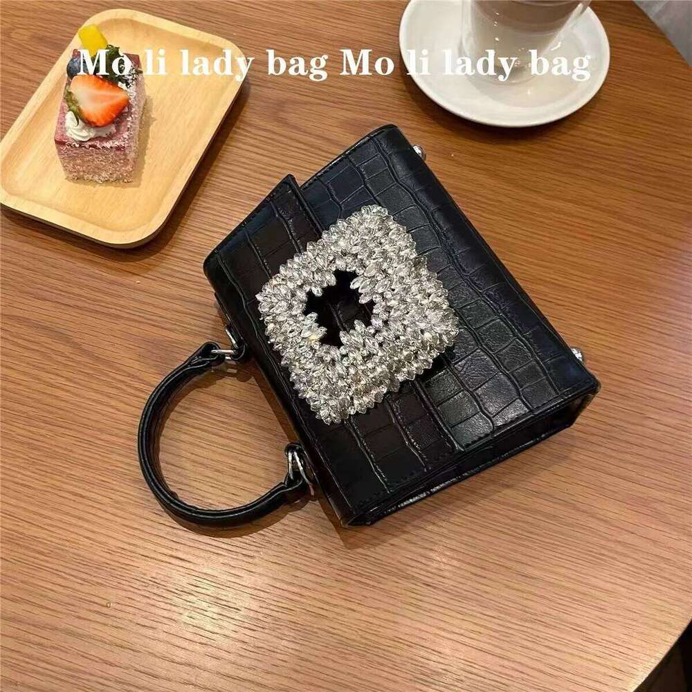 Fashion Striped Square Women's Handbag Glitter Shiny Dias Evening Wedding Party Clutch Purse Female Messenger Bag