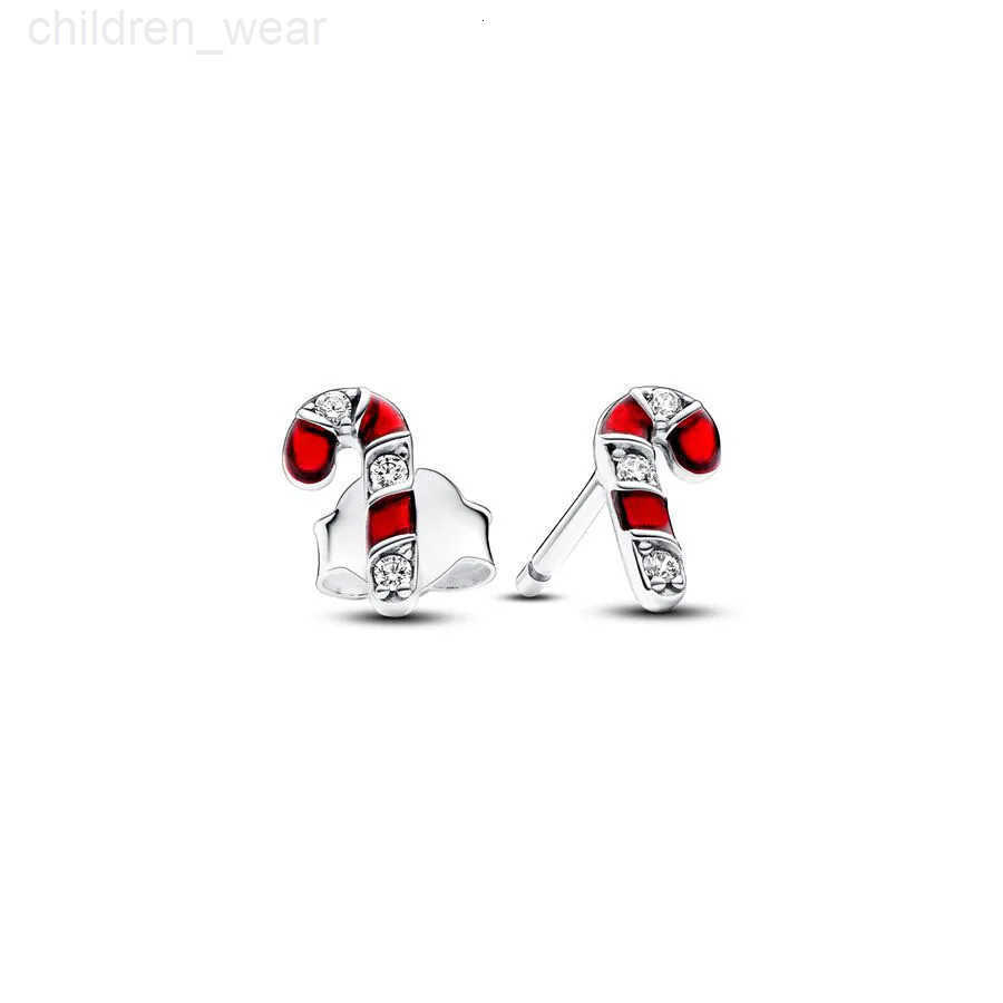 Disney New Fashion Sparkling Pink Bow Stud Earrings Charm Women Hot Sale Simple Jewelry Gift Fit Pandora Earrings W20250716