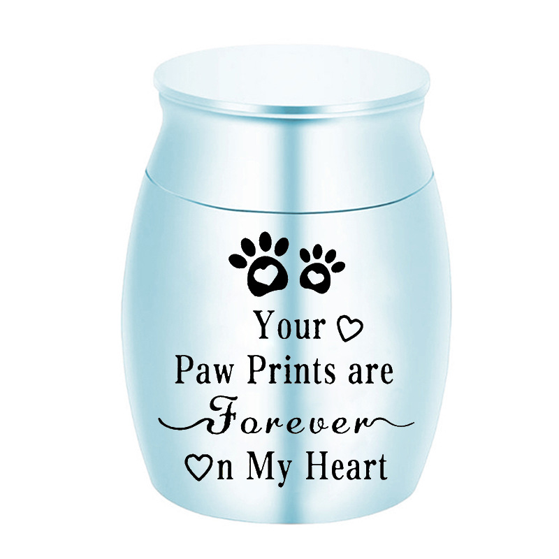 Custom Small Stainless Steel Pet Urn for Ashes Cremation Keepsake for Dog Cat Memorial Always in My Heart