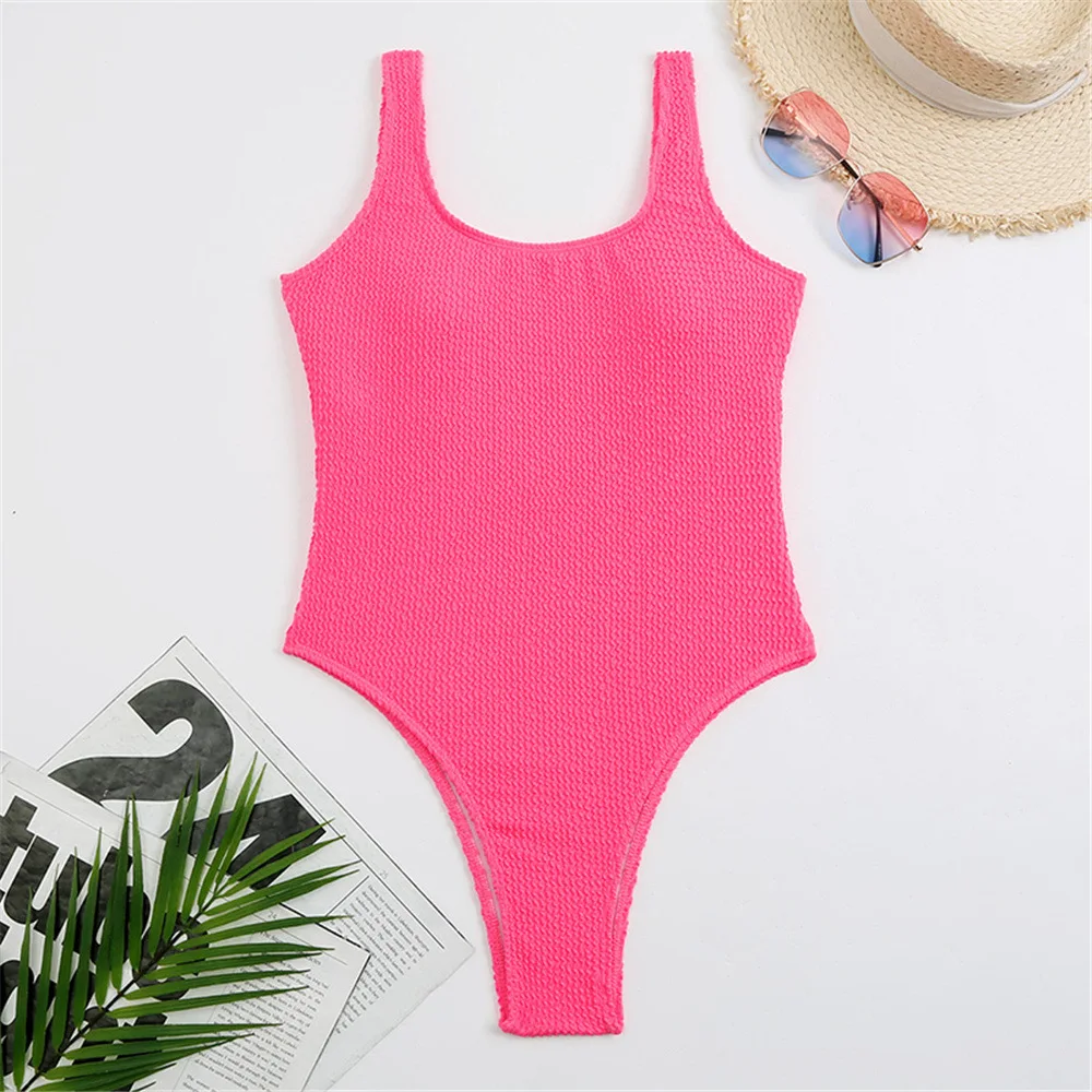 Sexy Women One Piece Swimsuit Swimwear Female Solid Push Up Thong Bather Bathing Suit Monokini Brazilian Swimming Suits