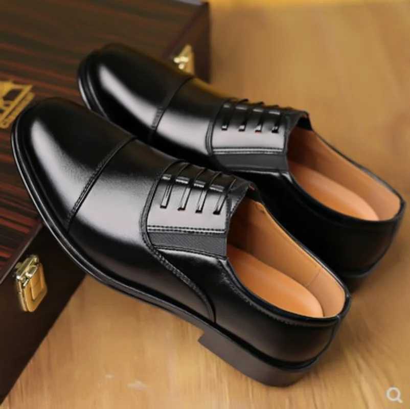 Formal Business Shoes Mens Soft Sol Black Casual Mens Shoes Youth Comfortable Wear-resistant Leather Shoes Oxford Shoes for Men Y250715
