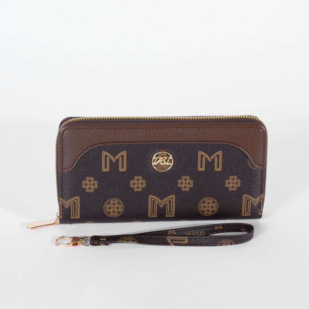 Long Wallet Clutch for Women Large Capacity Zipper Purse with Multi-Card Slots Stylish Printed Design for Daily Use