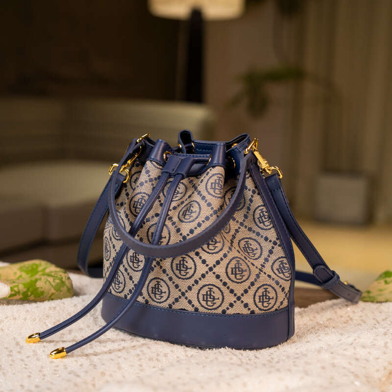 Golan Dai Light Luxury Women's 2024 New Heavy Embroidery Bucket Bag Versatile Shoulder Crossbody Handbag for Women