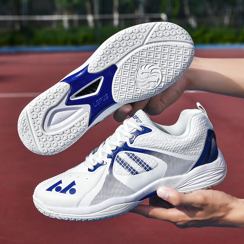 Professional grade tennis shoes with full palm air cushion, narrow last, clay court anti-slip, rebound support for match and practice