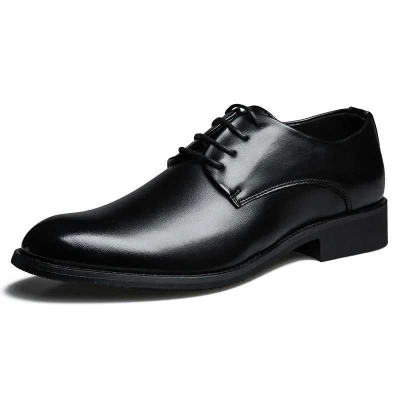 Men Wedding Leather Business Mens Dress Pointed Casual Youth British Style Inner Heightening Spring 2024 New Arrivals Shoes Y250715