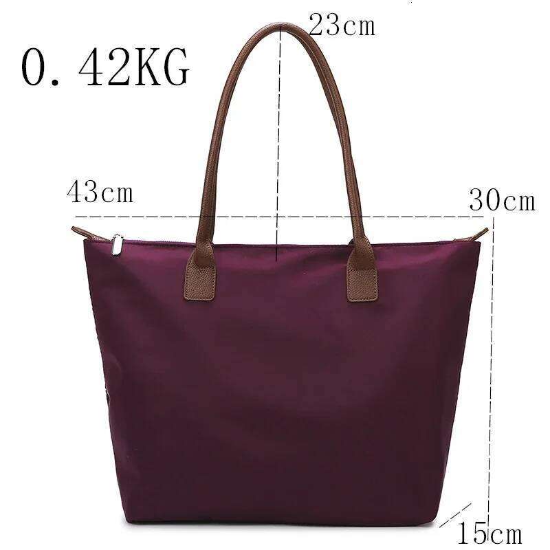 Large Capacity Canvas Tote Oxford Fashion Handbag New Women's Simple Shoulder Bag Female Waterproof Shopping Bags