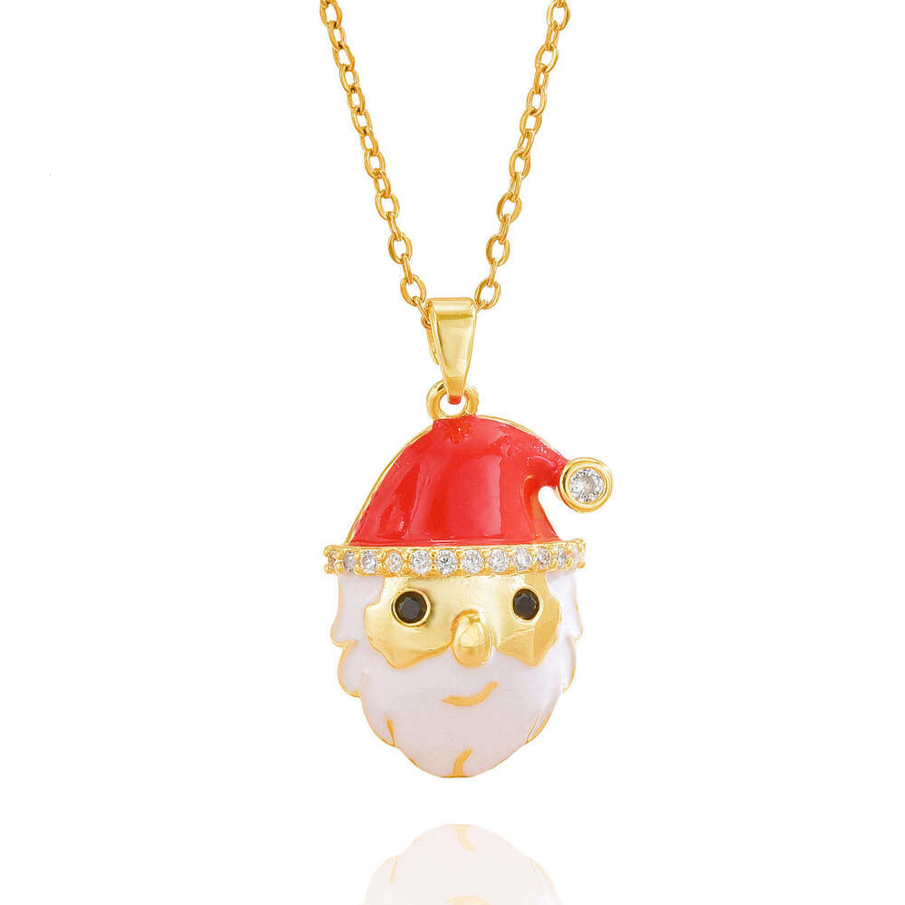 Series Necklace For Women, Versatile Fashionable Cute Santa Claus Pendant Accessory Jewelry B8d