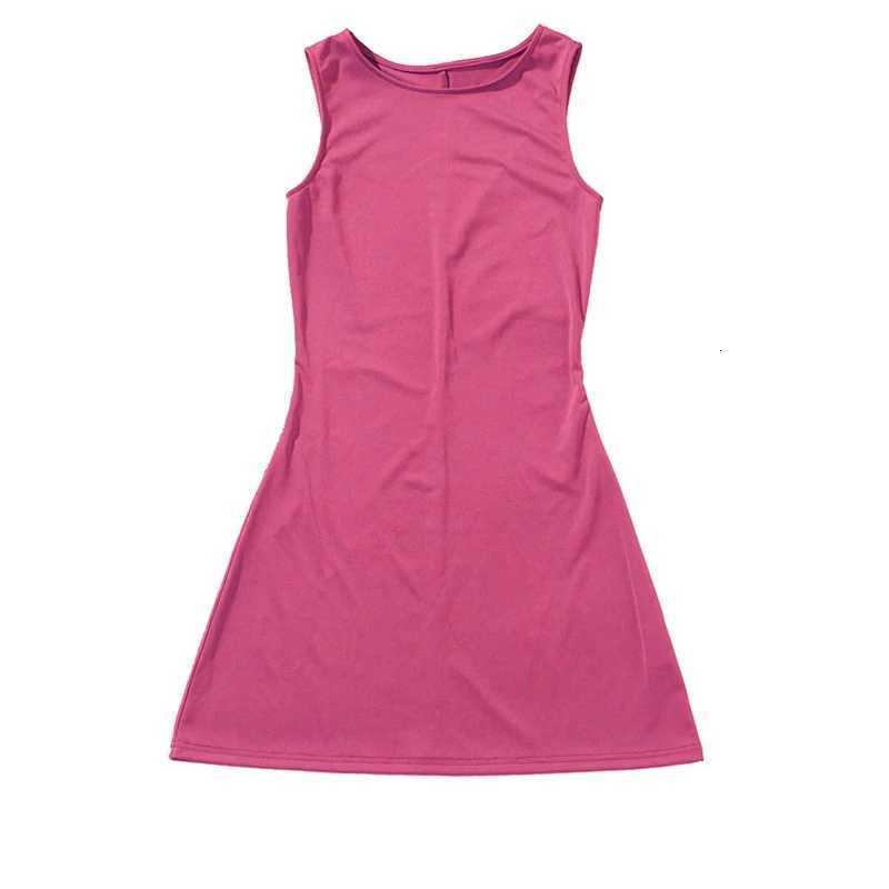 Woman Dress Sleeveless Knit Slim A-Line Female O-Neck Sleeveless Mini Dresses Sheath 2024 Summer Clothing Streetwear Y2K Qtraf2411 R250716