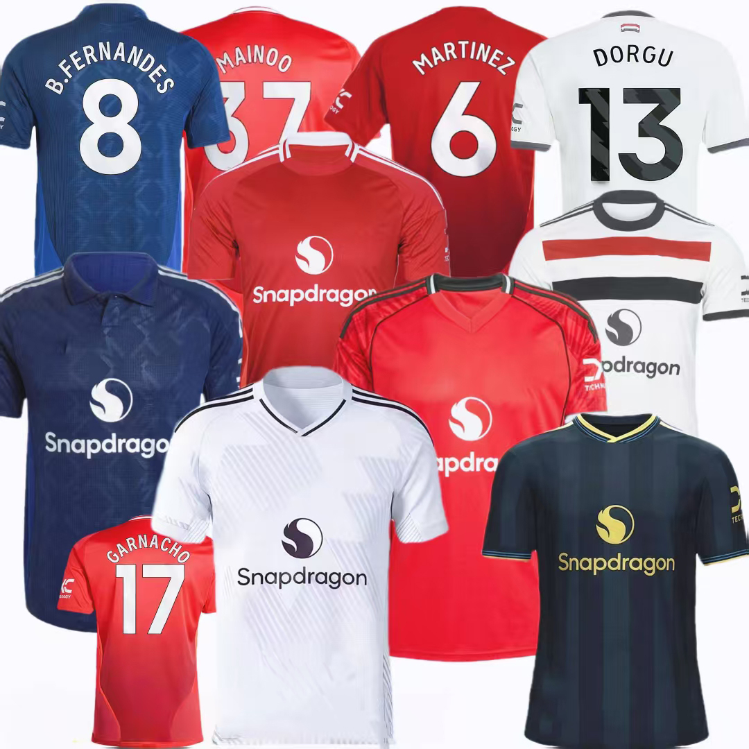 Football jersey 2024 2025 2026 CASEMIRO FERNANDES RASHFORD BRUNO soccer jerseys 24 25 26 Men Kid Kits MARTINEZ Garnacho HOJLUND ANTONY Stone Roses MAINOO Uniforms