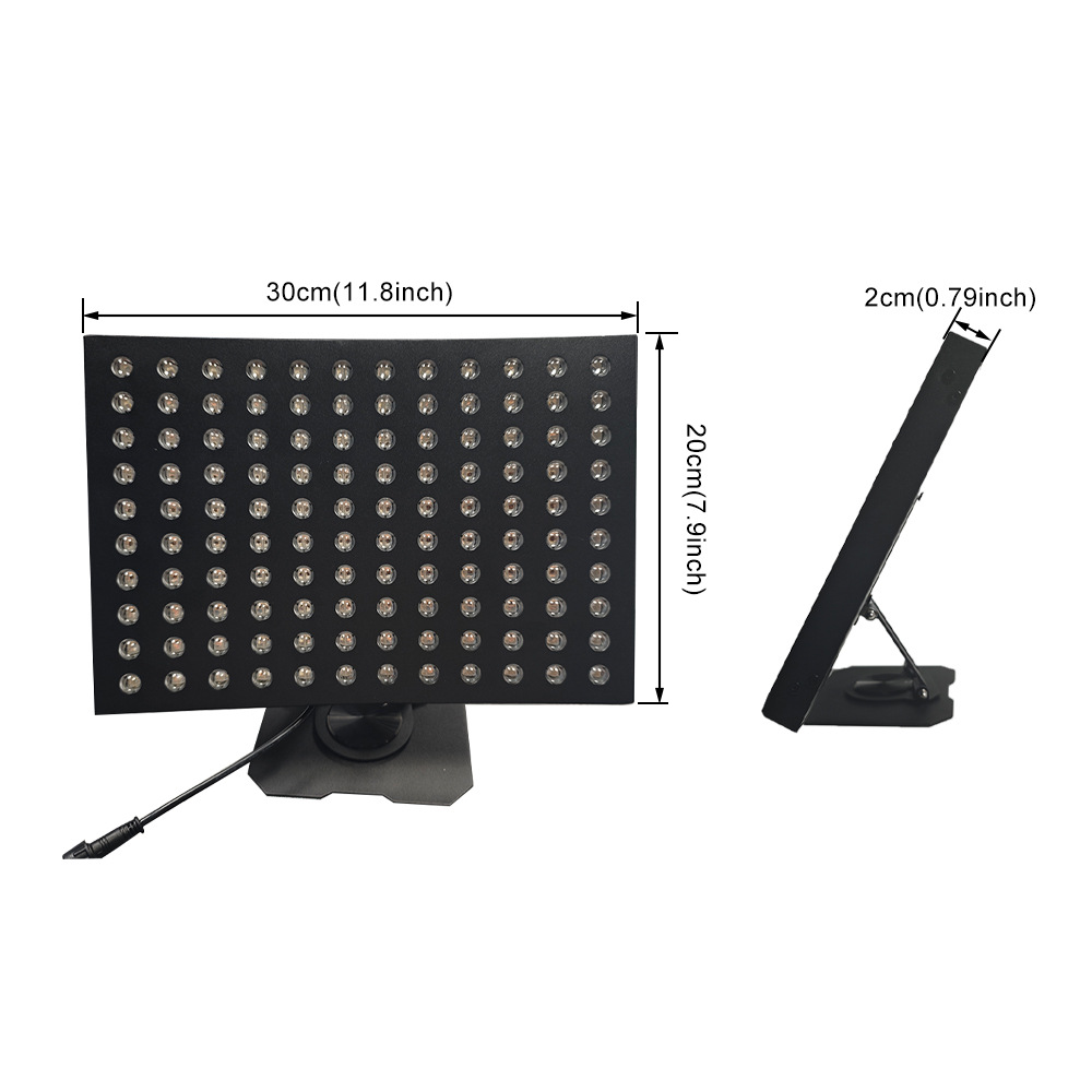 Curved Design LED Light Therapy Panel 660nm 850nm Infrared Facial Red Light Portable for Home Use Pain Relief