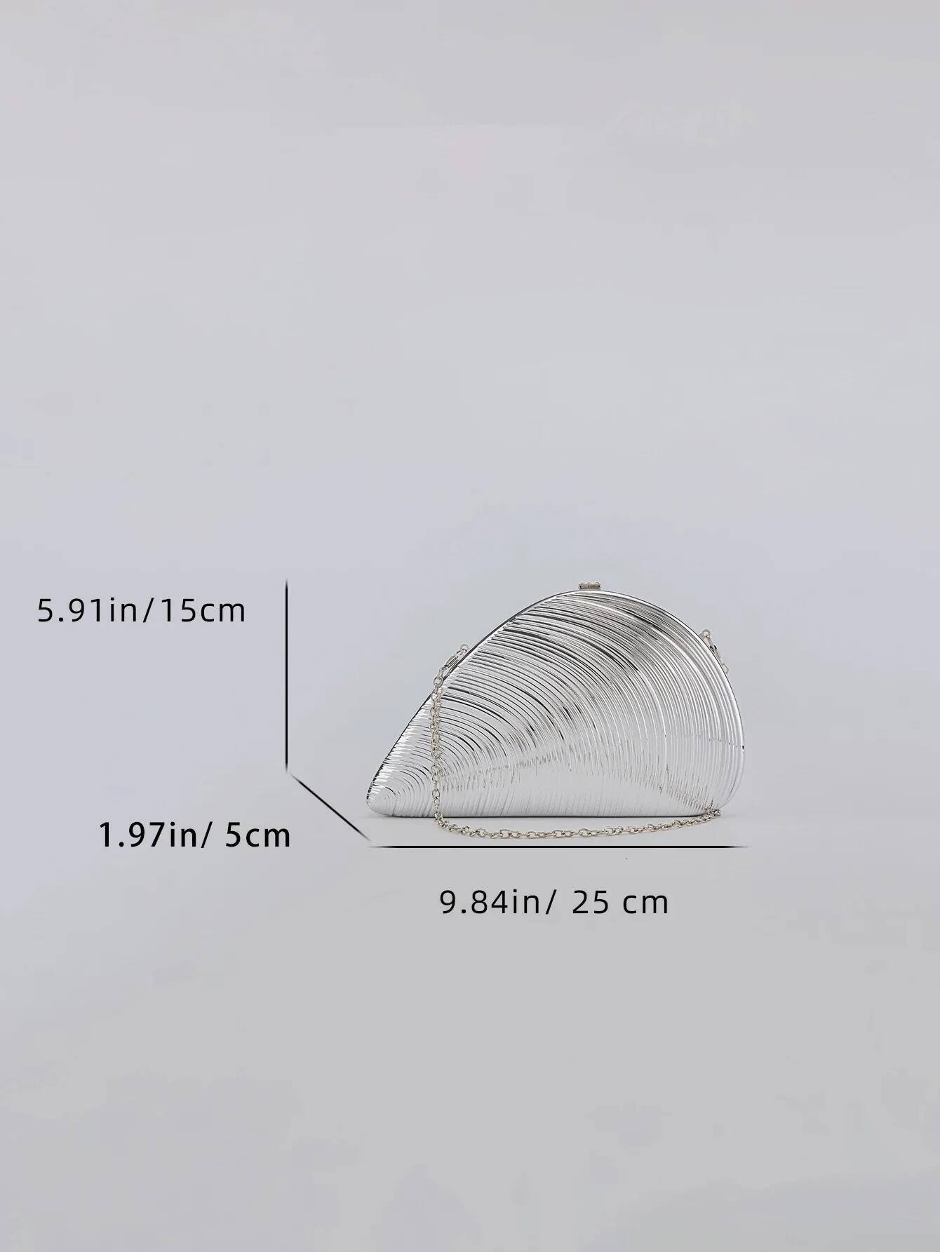 Retro Golden Sier Metal Large Shell Acrylic Bag New Banquet Party Hand All-Inclusive Women's Shoulder Crossbody Evening Bags