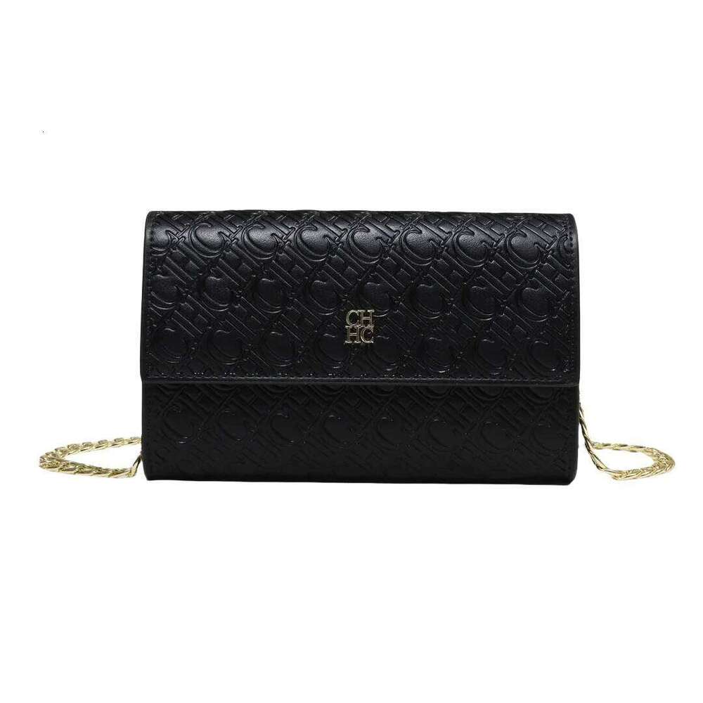 CH Letter Elements Color Blocked Crossbody Women's Exquisite Craftsmanship Light Design Chain Bag