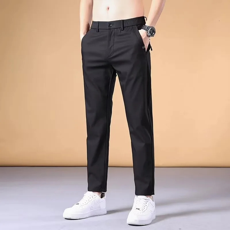 Fashion Mens Pants Summer Suit Pants Casual Korean Mens Pants Joggers Men Streetwear Casual Sports Pants 250715