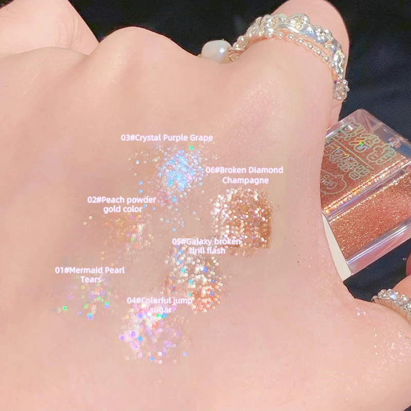 Fine Glitter Liquid Eyeshadow Super Shiny Eye Corner Brightening Highlight No-Makeup Look Silky Smooth Long-Lasting Glitter Lyin 250712