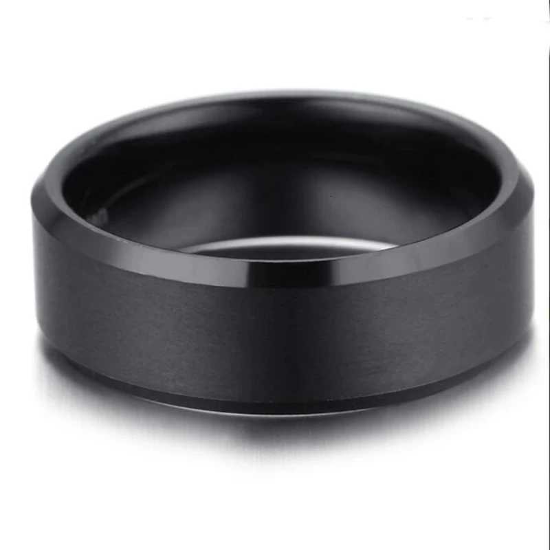 8mm Fashion Stainless Steel Rings For Men Punk Vintage Matte Brushed Wedding Engagement Band Unisex Jewelry Men Gift S250716