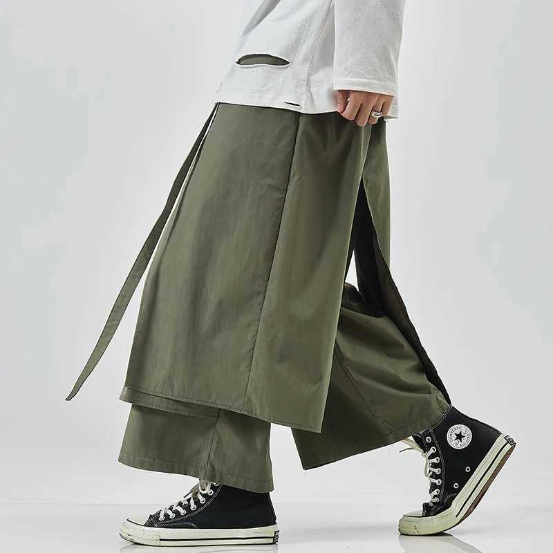 Wide Leg Pants Men 2023 Men Hip Hop Streetwear Jogger Pants Male Patchwork Casual Joggers Trousers Fashion Women Pants M-5XL y250716
