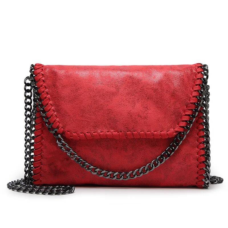Fashion Chain For Women Shoulder Crossbody Casual Simple Ladies Solid Color Wild Handbag Clutch Messenger Bag