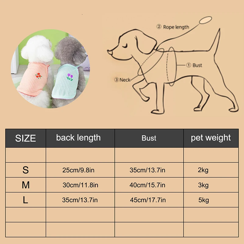 1PC Summer Thin Strap Bichon Bear Teddy Yorkshire Cat Small Dog Pet Clothing Supplies Soft And Breathable 250711