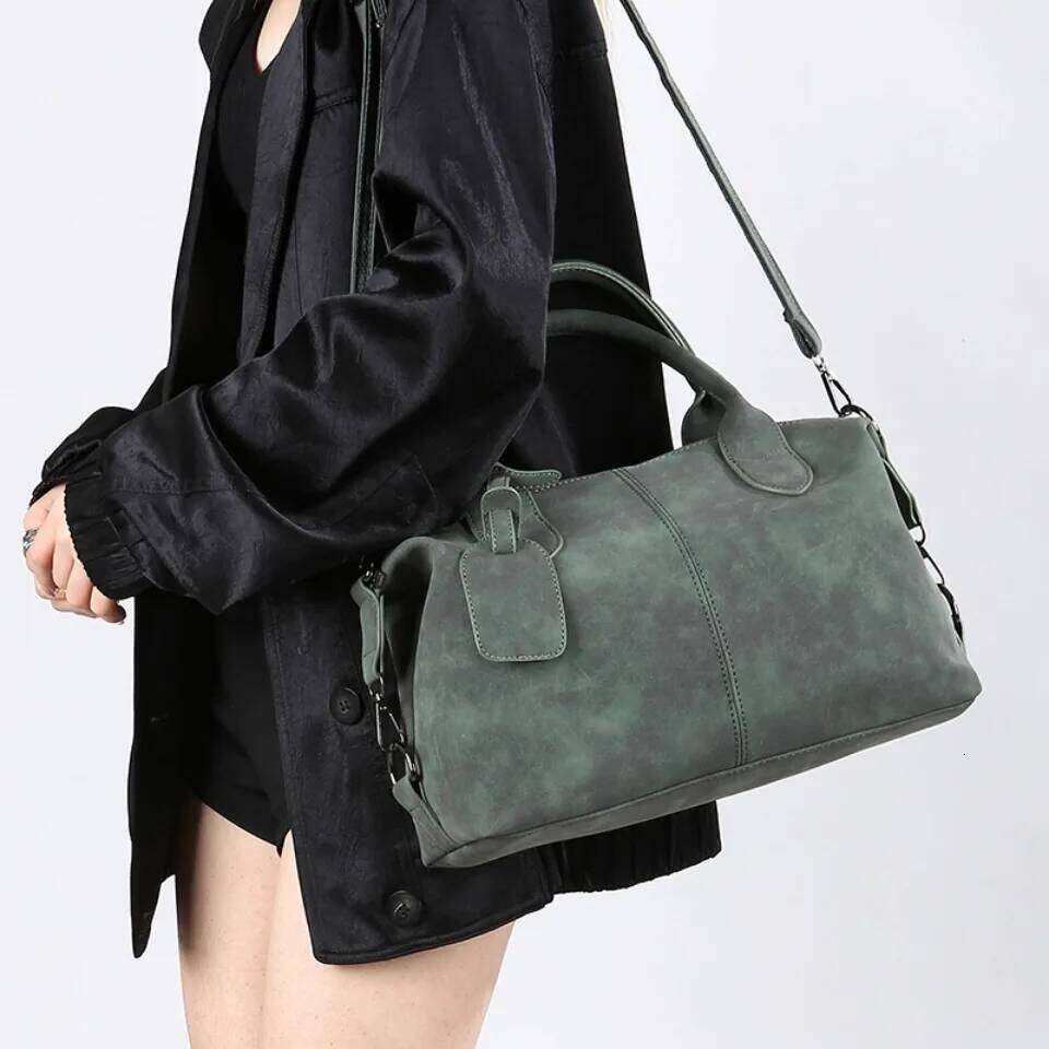 Large Capacity Shoulder Crossbody Hand Bags For Women Shopper Sac Quality Suede Leather Handbag Lady Travel Tote Bag Summer