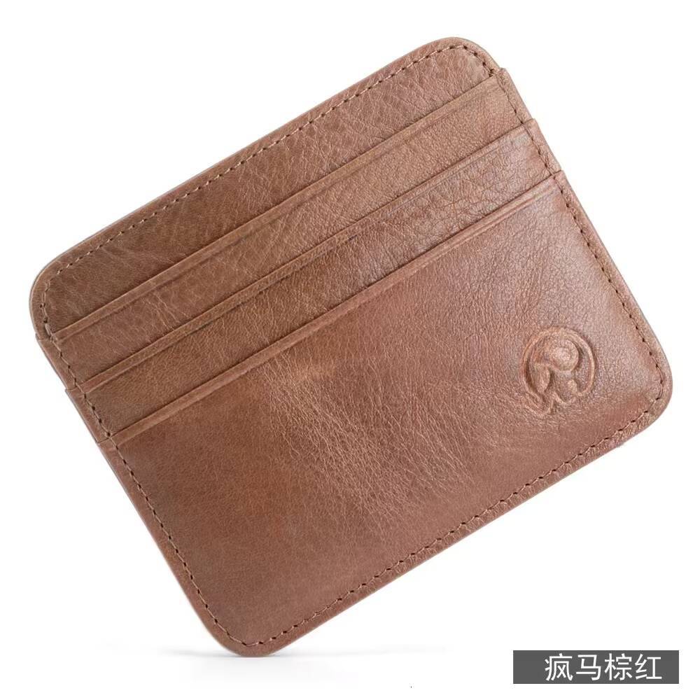 Import Cowhide Leather Lichi Pattern Mens Wallet Sort Woman Vintage Style Credit Card Holder Cash Purse lambskin ddmynov