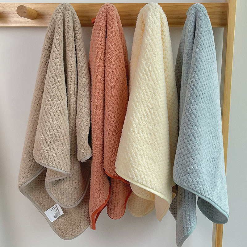 10 packs of high-end thickened coral fleece towel household face washing bathing dry hair couple face towels are soft and absorb water without sheddin