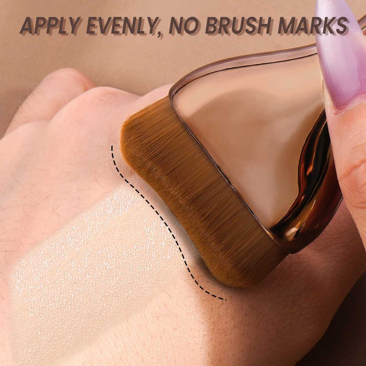 2pcs Foundation Makeup Brushes Set Ultra Thin Top Mask Brush For Liquid Cream Cosmetics Blending Beauty Tool Premium GiftXJ2500716