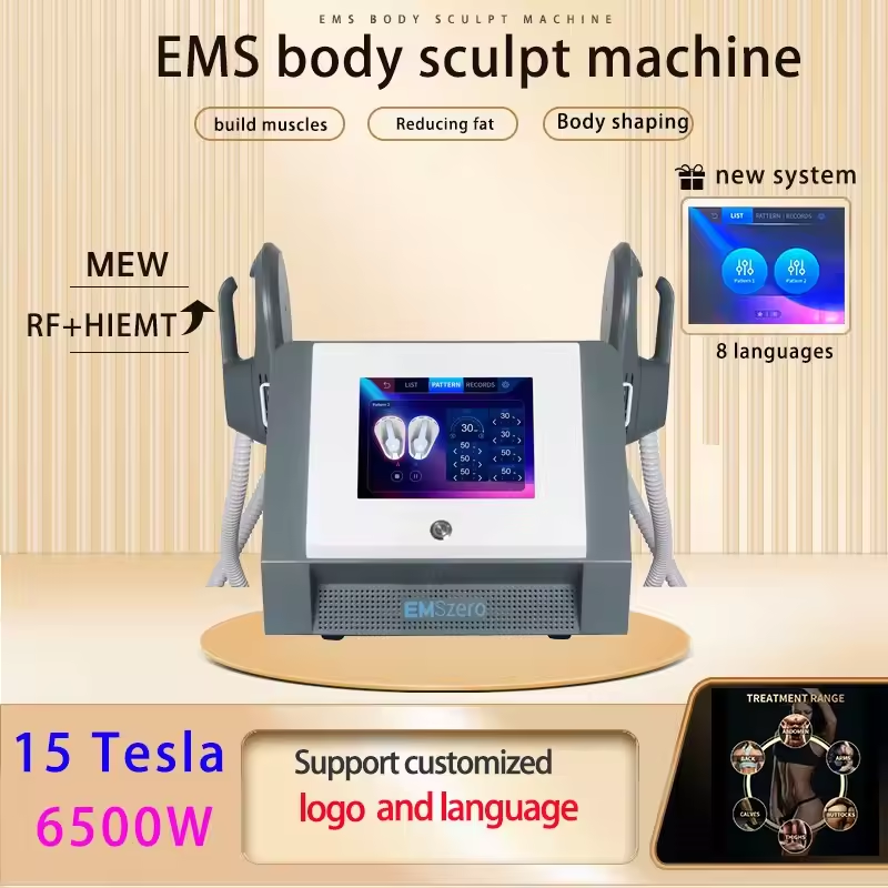 MYOSLIM EMS Engraving RF Machine 6500W New Sculpture Electromagnetic Thin Remove Fat Body Muscle
