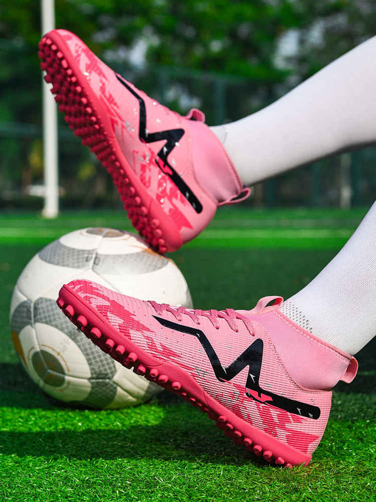 Breathable Summer Soccer Shoes - Men's Women's Kids' Grass Training Footwear with Anti-Slip Nails