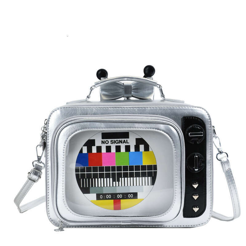 TV Shoulder 2025 Spring New Mori Style Cute Girl Large Capacity Handheld Transparent Jelly Bag