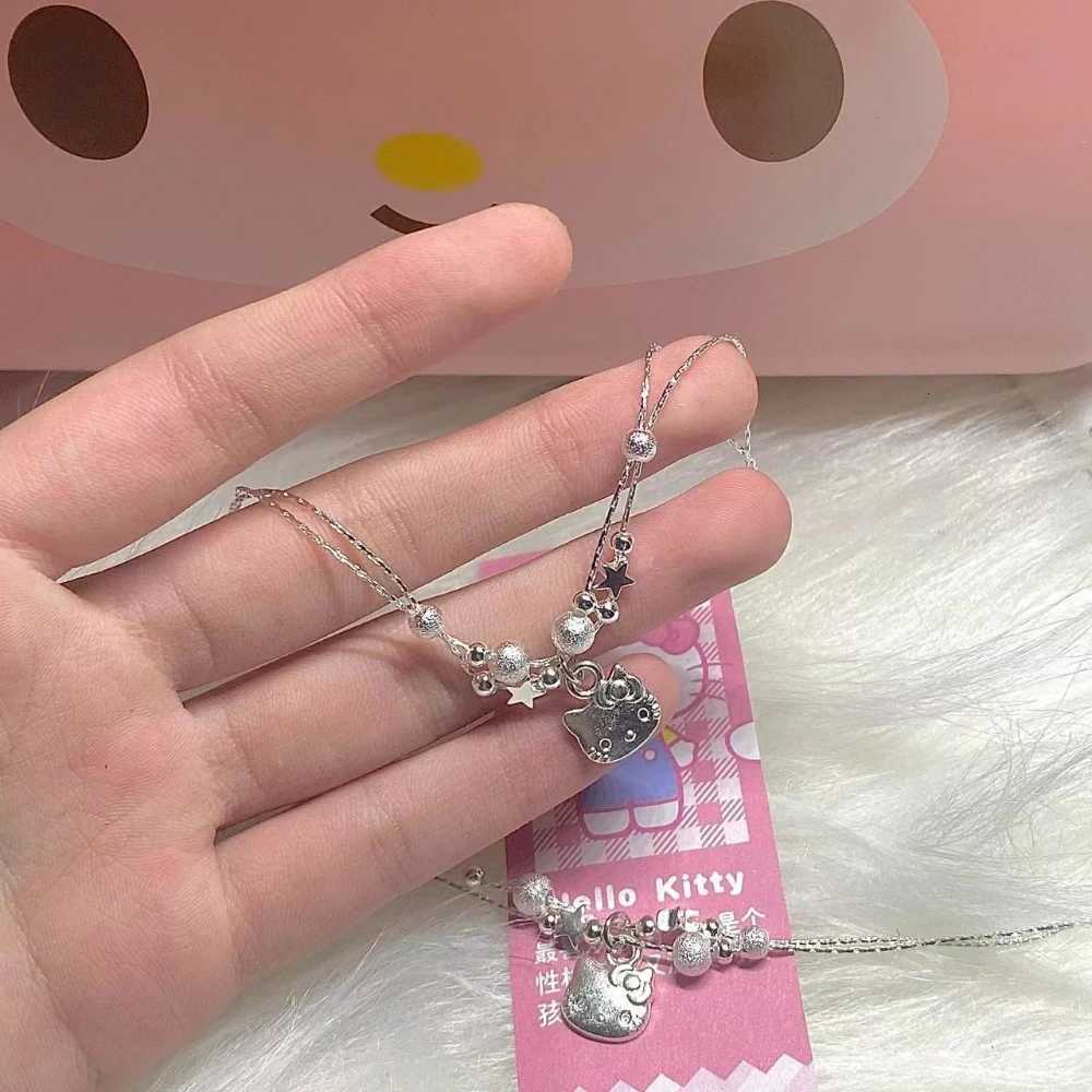 Sanrio Kawaii Sanrio Hello Kitty Kuromi Decorative Bracelet Cartoon Kt Cat Student Fashion Simple Charm Girls Jewelry Accessories Gifts w250716