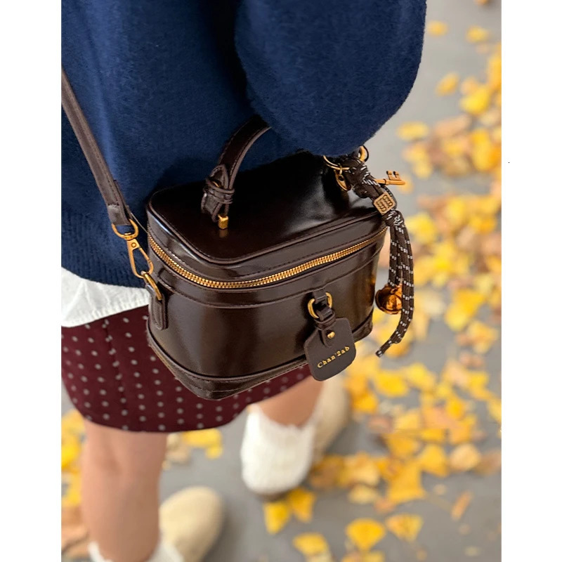 Textured Women Leather Crossbody Bag Solid Flap Mini Box Messenger Bags Female Versatile Casual Soft Pu Shoulder Bucket Packs 250714