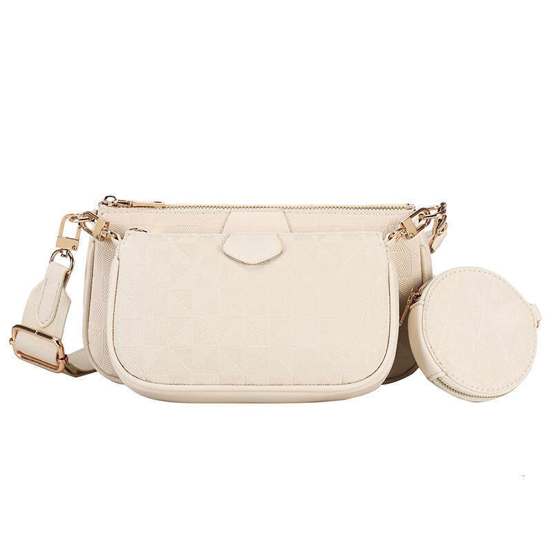 Mahjong for Women 2024 Embossed Single Shoulder Crossbody Three-in-One Underarm Versatile Fashion Three-Piece Set Women's Bag