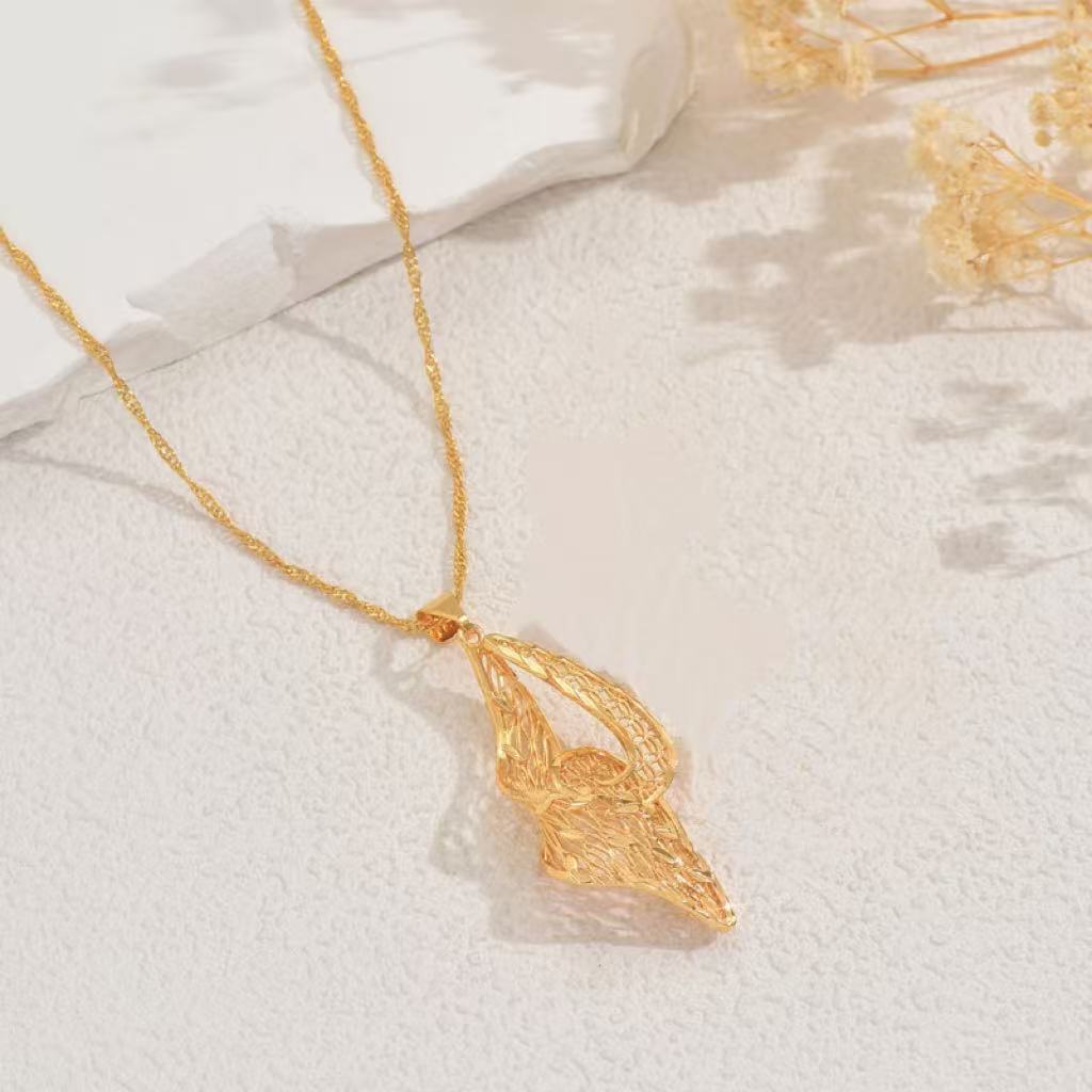 2025 Newly Launched Stylish and Versatile Party Long Clavicle Chain Necklace with Copper Plated 18K Gold Electroplating
