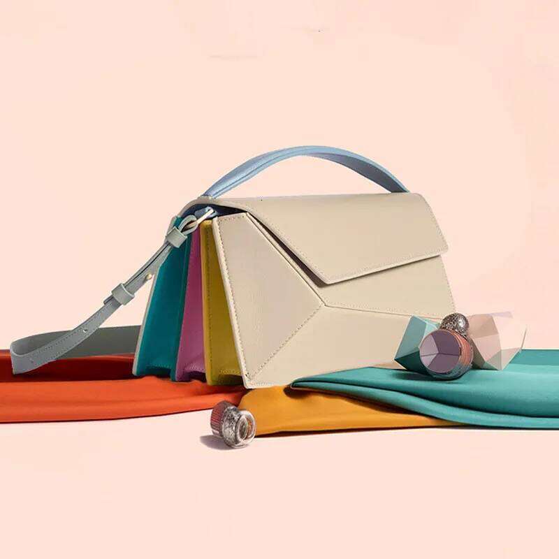 Fashion Woman Shoulder Bag Geometric Crossbody Handbags Bolsas Female PU Leather Brand Designer Tote Bucket Purse