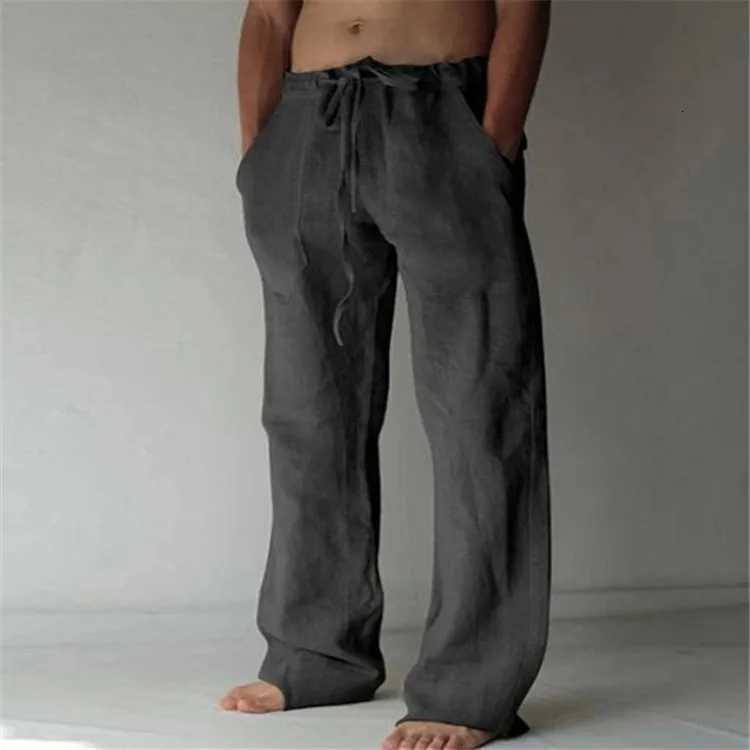 Mens Linen Pants Linen Pants for Men Loose Straight Pants Cotton Linen Cotton Linen Men Pants Linen Loose Linen Pants y250716