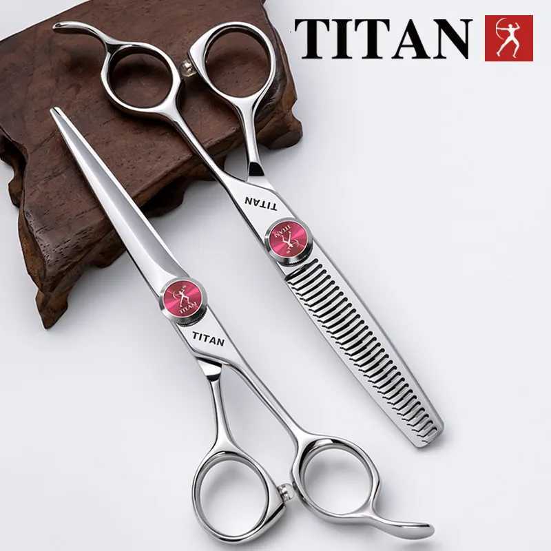 TITAN Professional Hairdressing Scissors Barber Cutting Thinning Hair Tool VG10 Steel 6.06.5inch Salon Cut Tools W250716