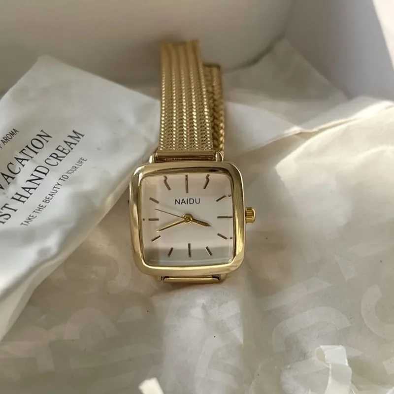 Brand Simple Quartz for Women Retro Luxury Gift Ladies Small Dial Adjustable Stainless Steel Strap Wristwatches Y250715