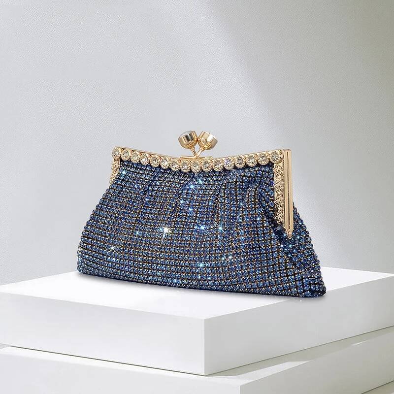 Fashion Rhinestone Clutch Bag For Women Shinny Dias Evening Party Purses