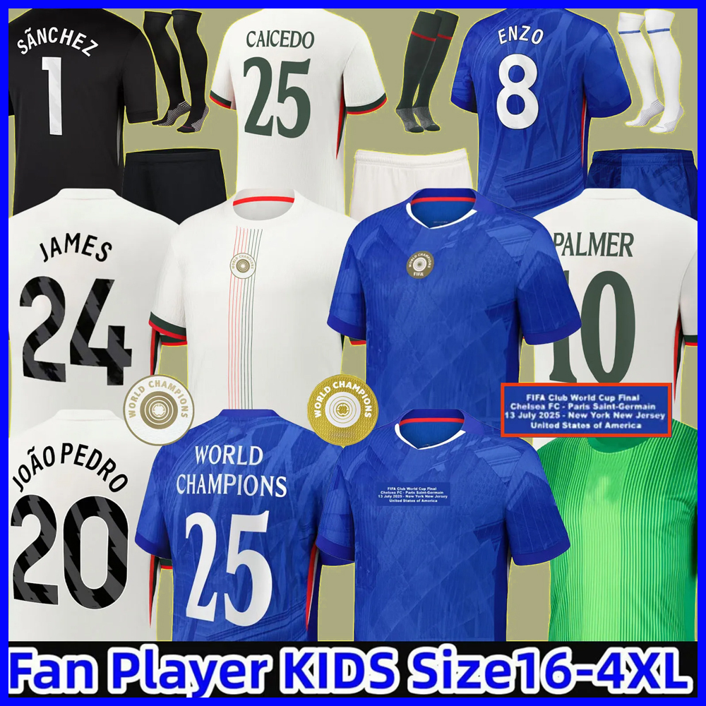 chelseas fc jersey 25 26 CAICEDO Nkunku PALMER soccer jerseys 2025 Enzo Cucurella football shirt men kids N.JACKSON SANCHO neto Guiu Adarabioyo finals Winners Delap