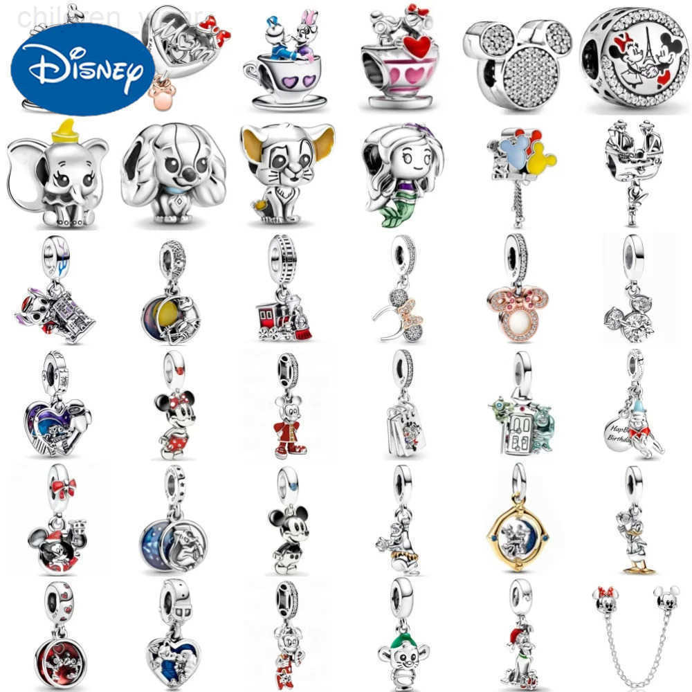 Disney New Pendant Fashion Jewelry Diy Bead Fit Original 925 Sterling Silver Plated European Charms Bracelet Jewelry Accessories W20250716