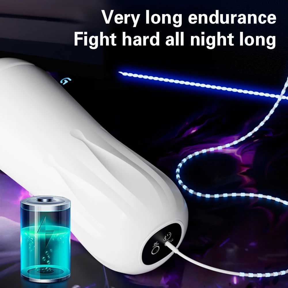 Automatic Masturbator Blowjob Cup Male Real Vagina Pocket Pussy Machine Oral Penis Masturbation Vibration Adult Sex Toy for MenXJ250715