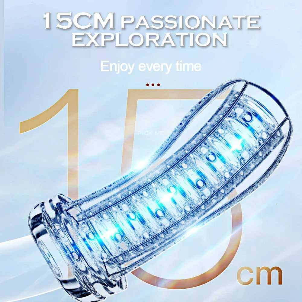 Male Masturbators Cup Vagina Vacuum Soft Pussy Endurance Silicone Exercise Masturbation Sex Toys Pocket Masturb Cup for Men 18+XJ250715