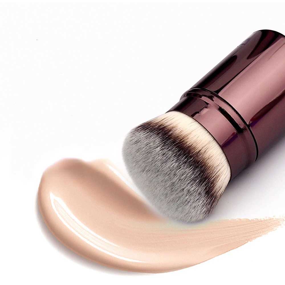 1Pcs Retractable Kabuki Brush Retractable Foundation Brush Foundation Powder Contour Makeup Brushes Portable Makeup Brushes XJ2500716