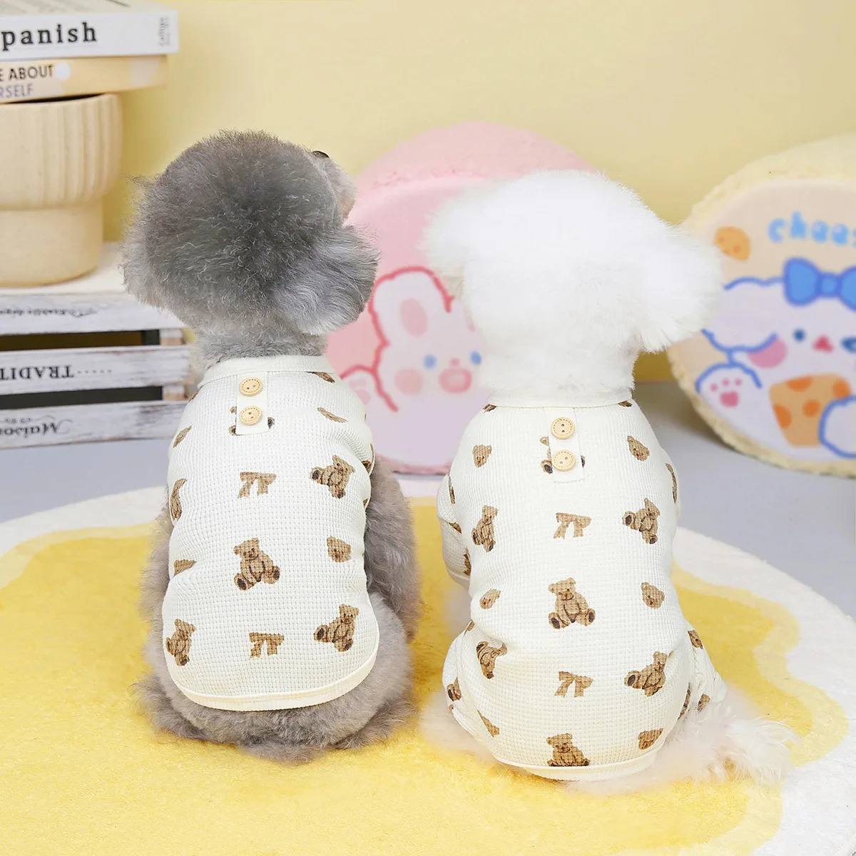 Pet Dog Jumpsuits Bear Vest Spring Summer Clothes for Teddy French Bulldog Comfort Breathable Puppy Custume 250711