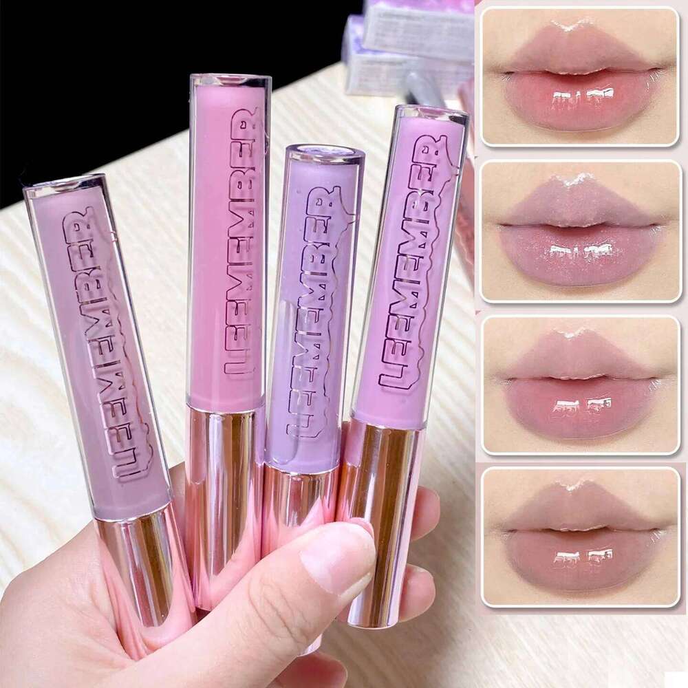 LEEMEMBER Gloss Mirror Original Moisturizing Hydrating Low saturation Color Lipstick Fine Flash Longlasting Lip Makeup 3g