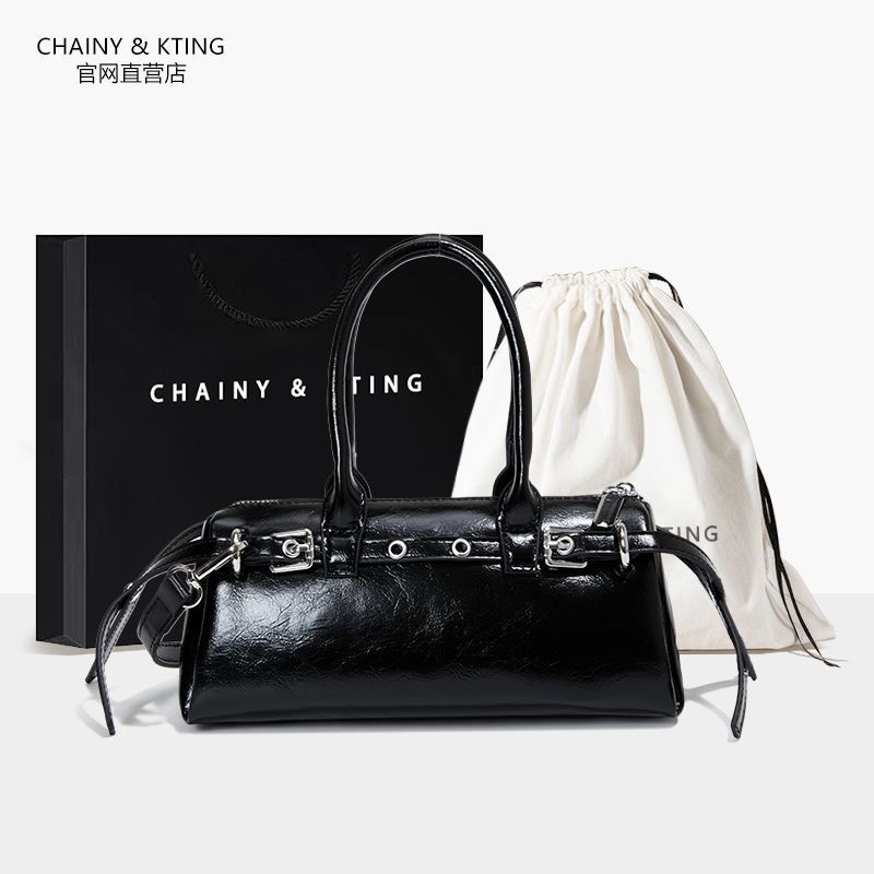 Luxury bag fashion low-key 2025 new high sense commuter handbag all kinds of cross-body classic baguette bag small original bowling bag