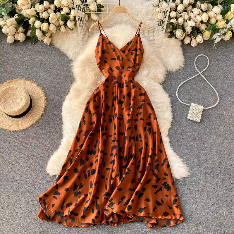 Boho Slim V Neck Summer Bandage Backless Maxi Long Dress Women Casual Spaghetti Strap Party Beach Holiday Elegant Tunic Vestidos dongdumaoyi