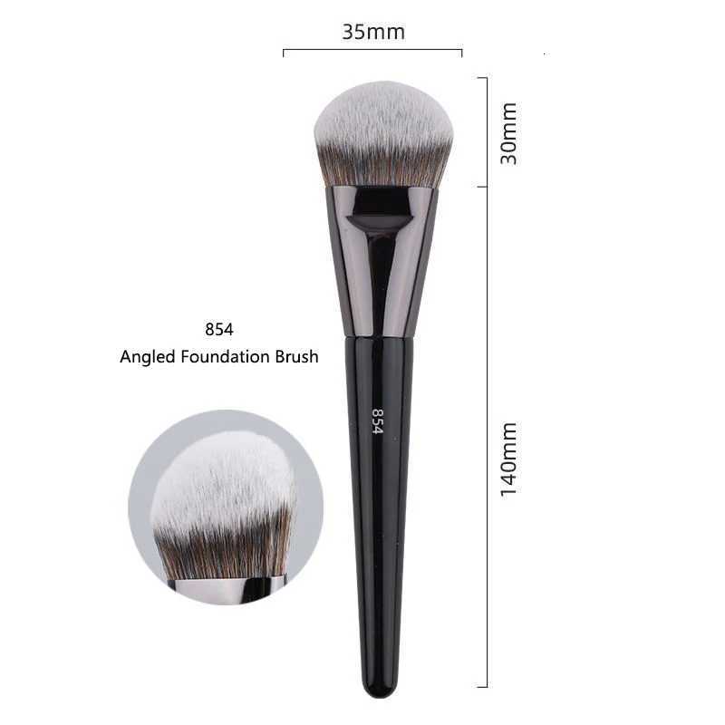 1pc Angled Foundation Makeup Brushes Liquid Foundation Base Makeup Brush Bronzer Sided Detail Face Essential Beauty Tools 854 XJ2500716