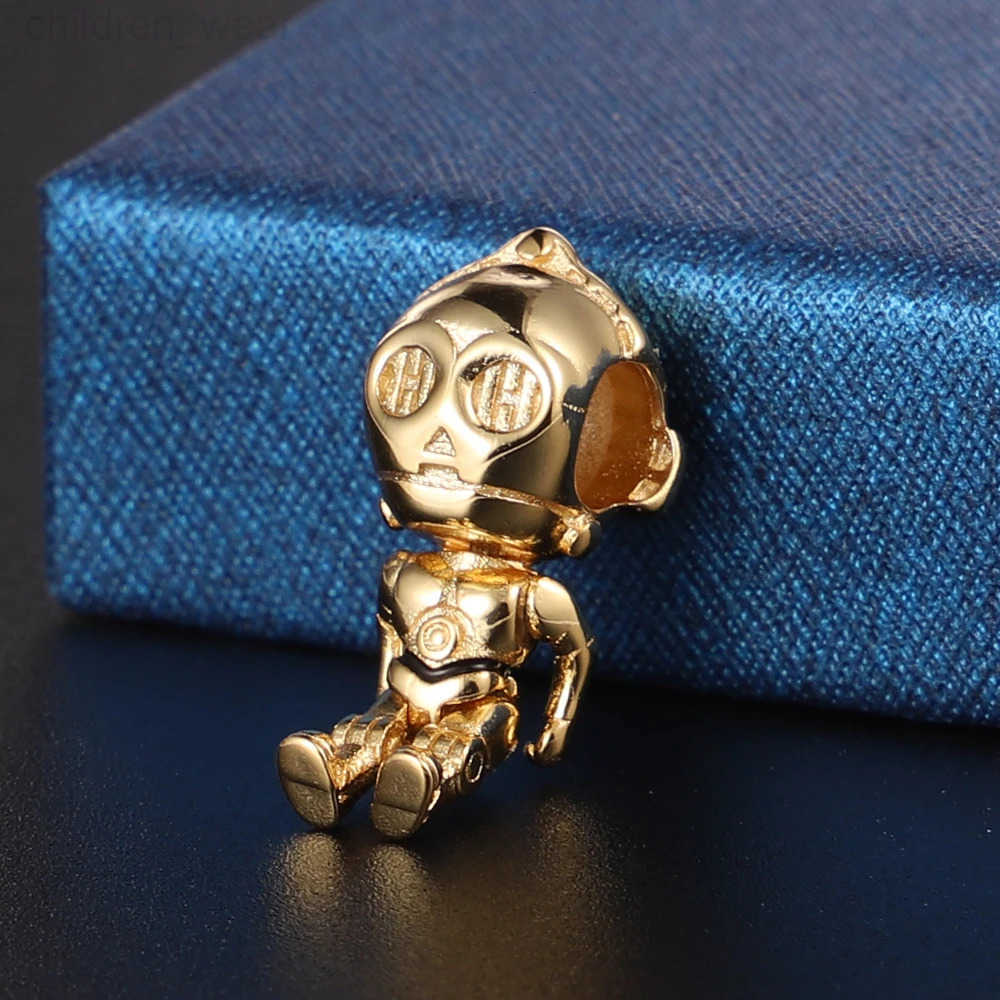 Disney 925 Silver Star Wars Series Yoda Mandalorian Helmet Charm Fits Original Disney Brand Bracelet Women Birthday Gift W20250716