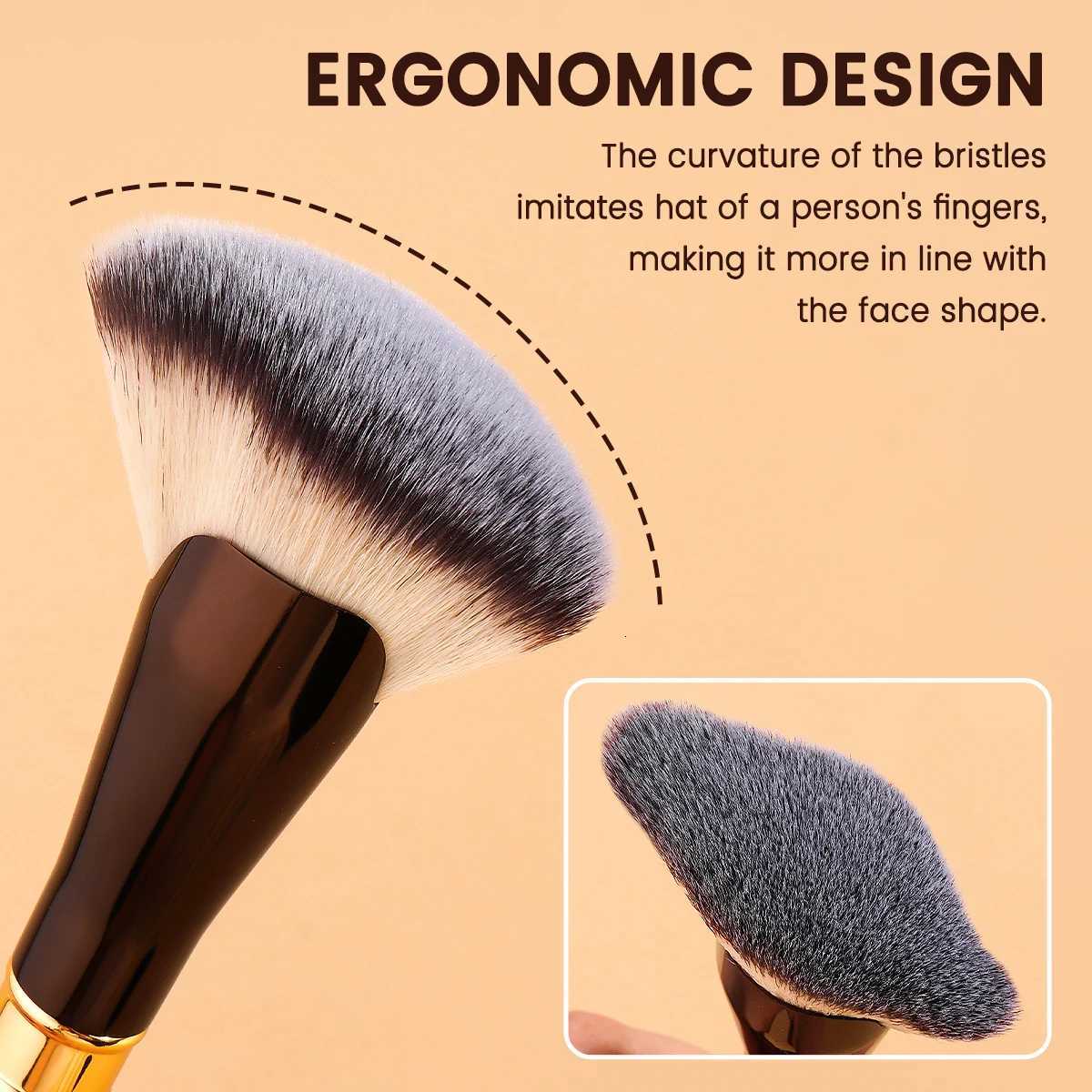 8PCS Dual-Ended Makeup Brushes Set with Mirror Gift Box Foundation Powder Blush Concealer Highlighter Cosmetics Blending XJ2500716